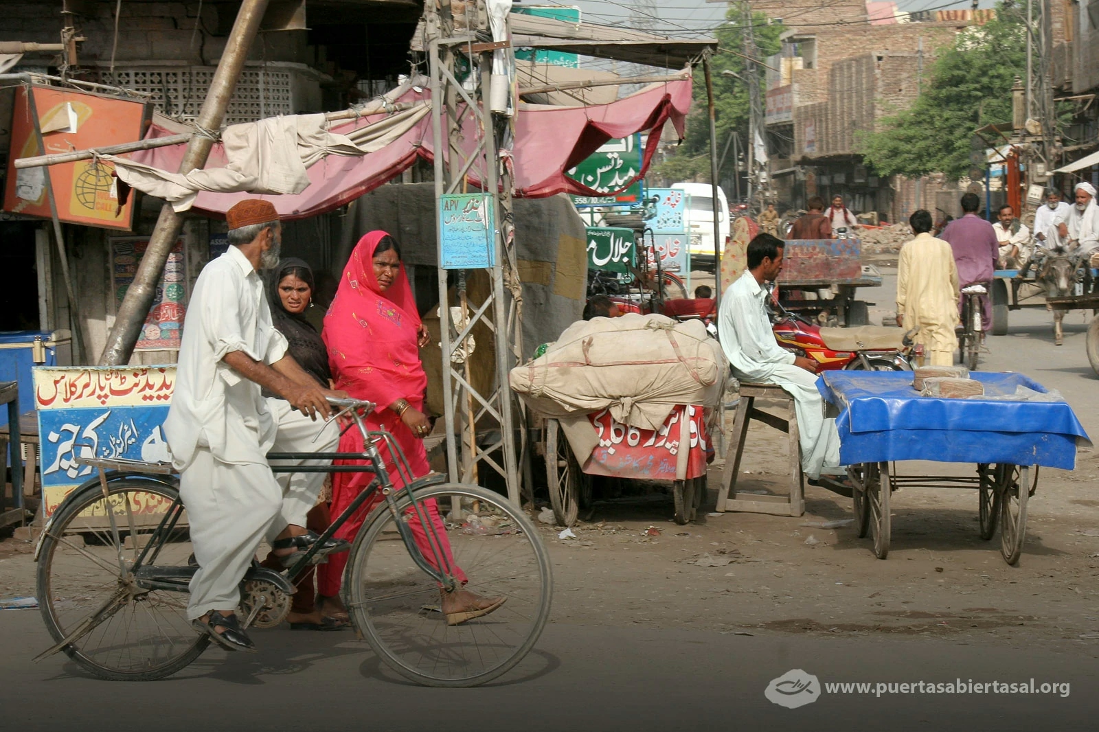 Escena urbana en Pakistán