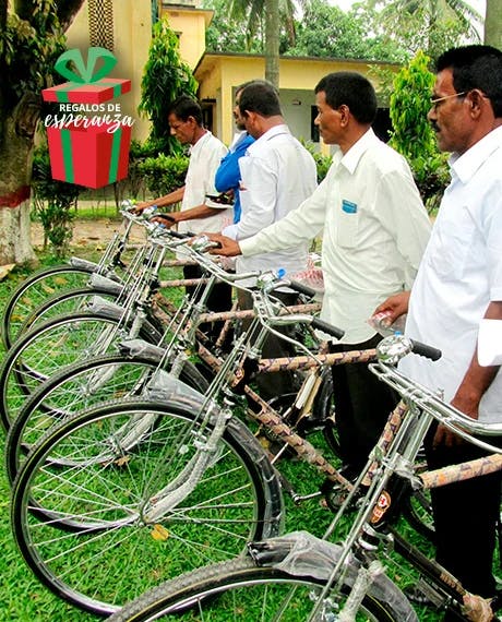 Regala bicicletas para pastores de Bangladesh