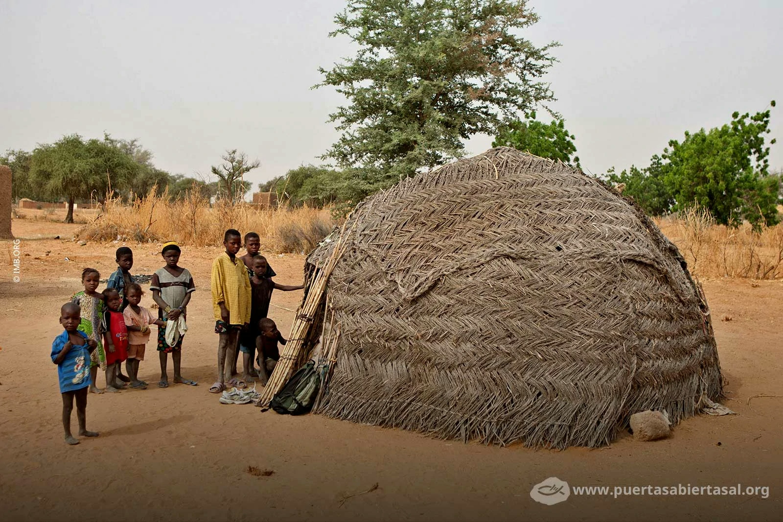 Paisaje de aldea en Níger